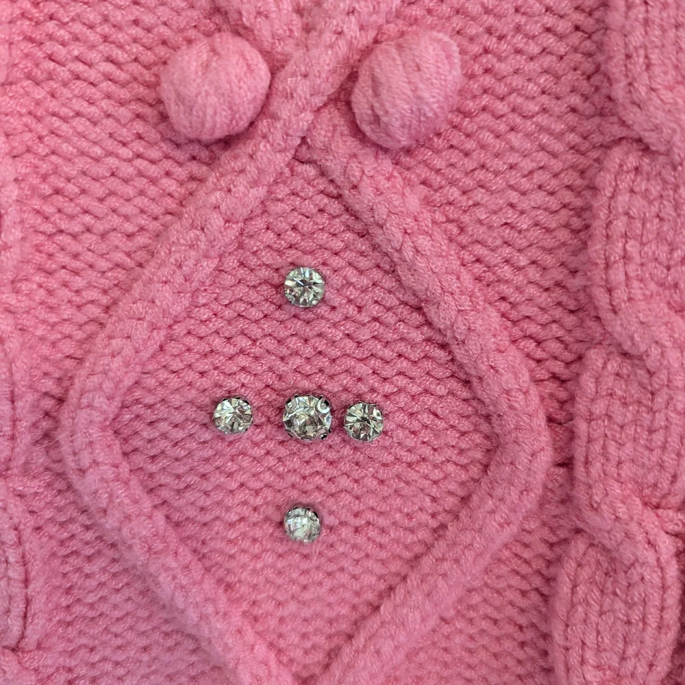 Boston Proper Pink Rhinestone Sweater - Picture 7 of 10